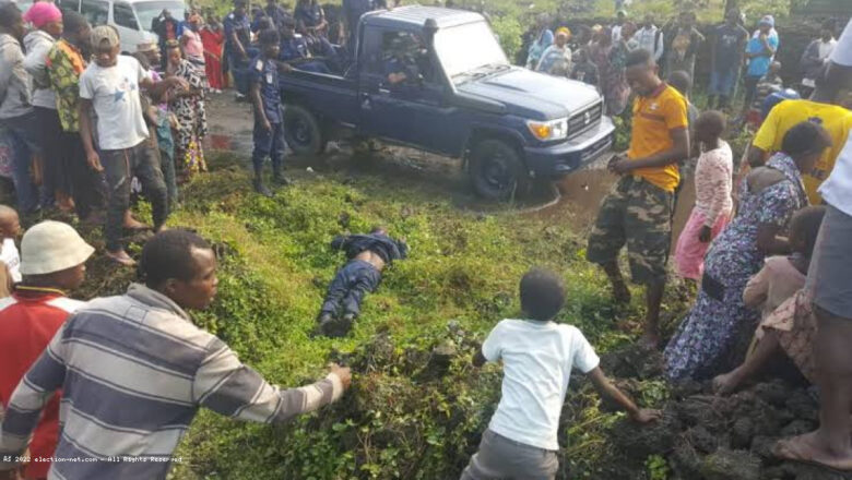 Nord-Kivu : Tragédie au camp de déplacés de Bulengo; un policier victime d’une exécution populaire suite à une  confrontation avec un motard