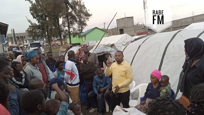 Goma: Wema Baseme Kelvin soutient les déplacés du camp patemos à CCLK, un geste de solidarité et d’Espoir