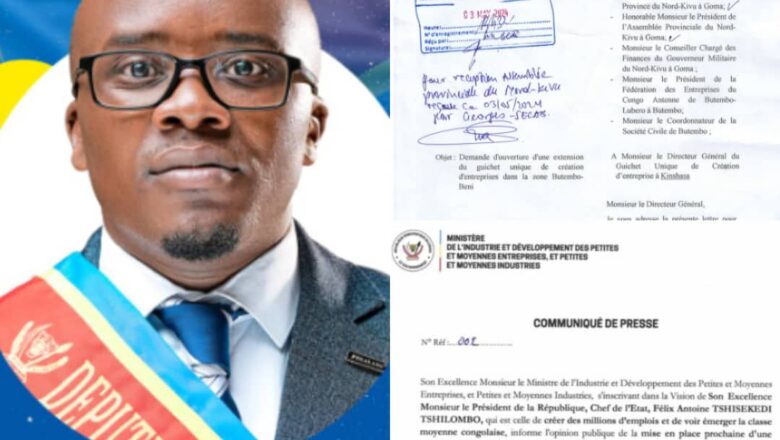 Nord-Kivu: Le député Bienvenu Lutsumbi soutient la nouvelle plateforme numérique pour la création d’entreprises, une avance vers l’inclusion économique et le développement régional